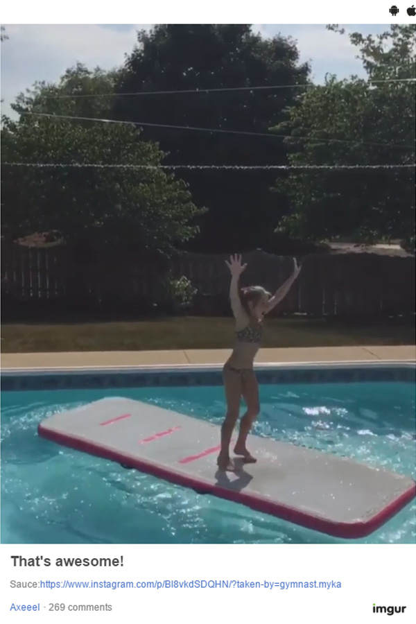 Gymnastik im Pool