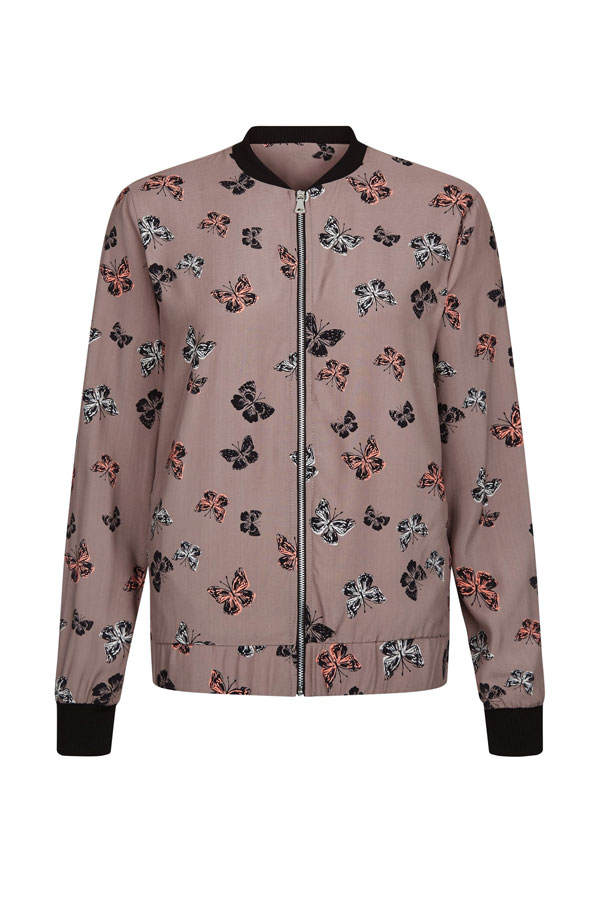 Fliegerjacke mit Schmetterlingen von New Look