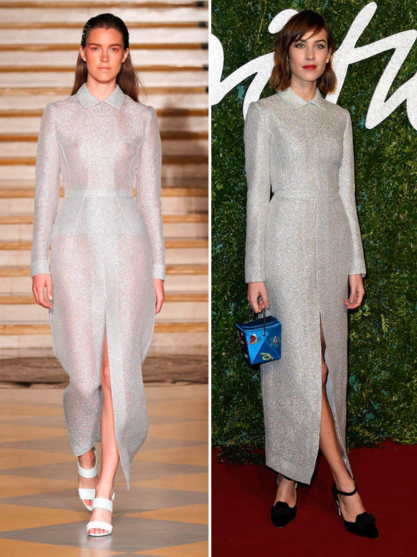 Alexa Chung in Emilia Wickstead