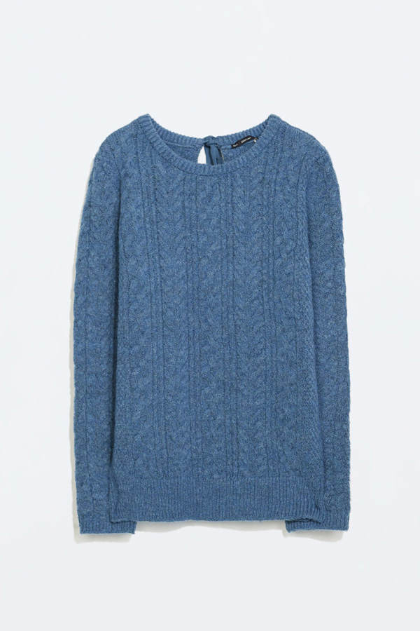 Zopfpullover von Zara