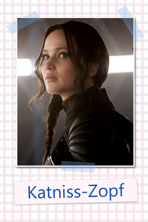 Katniss-Zopf von Jennifer Lawrence