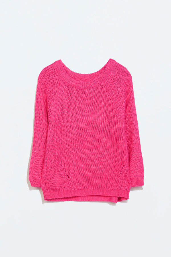 Pinker Pullover von Zara