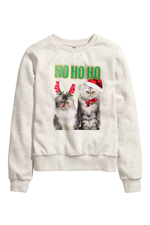 Grumpy Cat-Weihnachtspullover von H&M