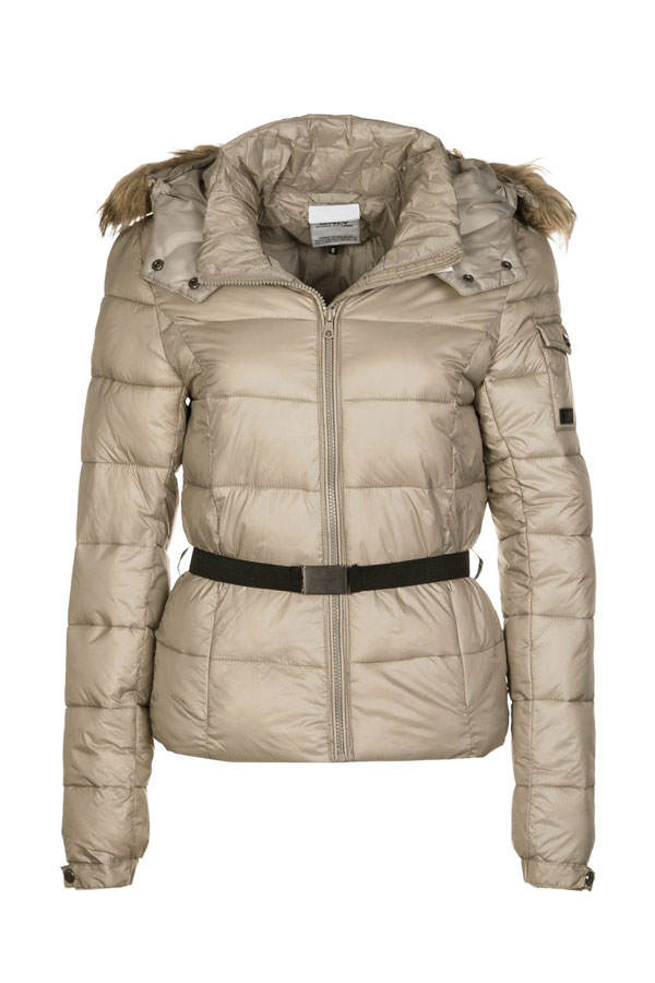 Daunenjacke mit Gürtel