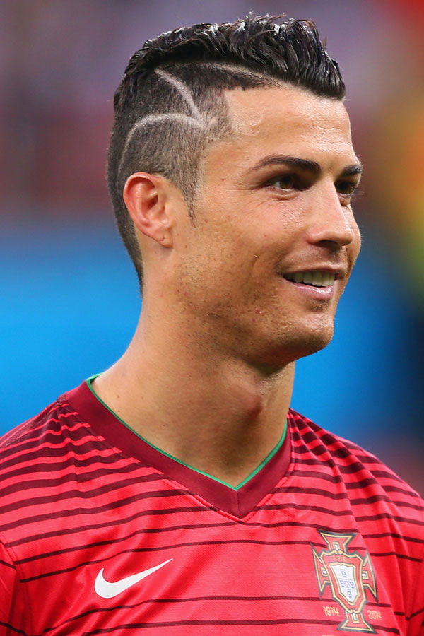 Cristiano Ronaldo mit Blitz-Frisur