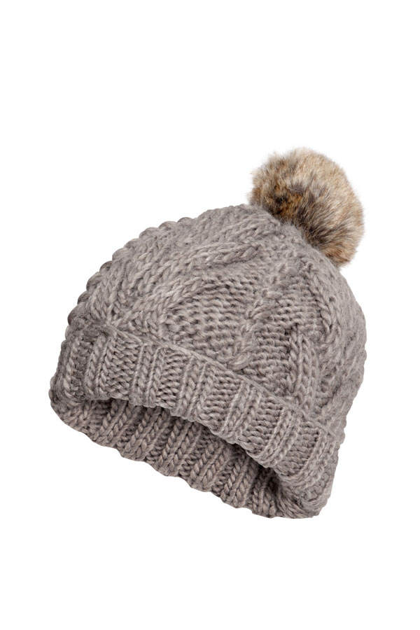 Mütze mit Fell-Puschel von H&M