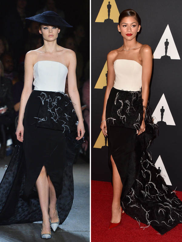 Zendaya Coleman in Christian Siriano