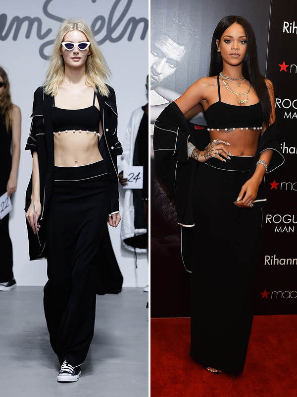 Rihanna in Adam Selman