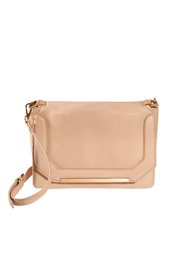 Handtasche mit Goldleiste