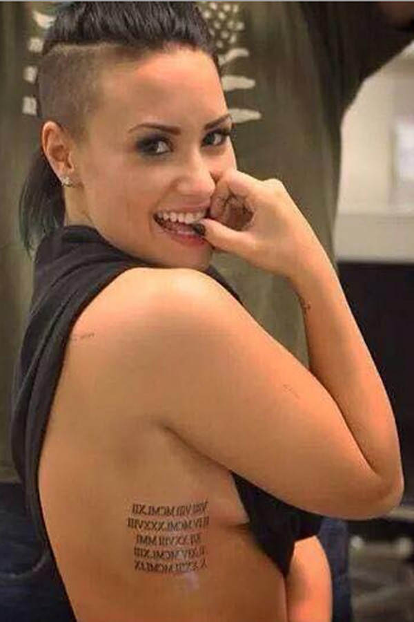 Demi Lovato: Familien-Tattoo