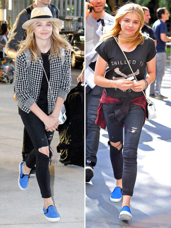 Chloë Grace Moretz: Jeans, Sneakers und Tasche