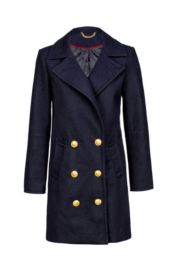 Dunkelblauer Wintermantel von New Yorker