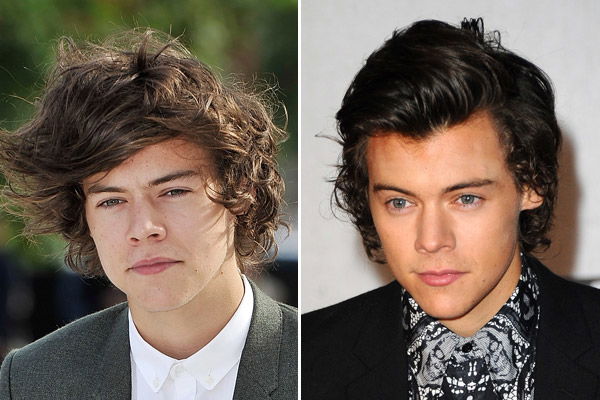 Harry Styles mit Undone Frisur oder gestylten Haare?