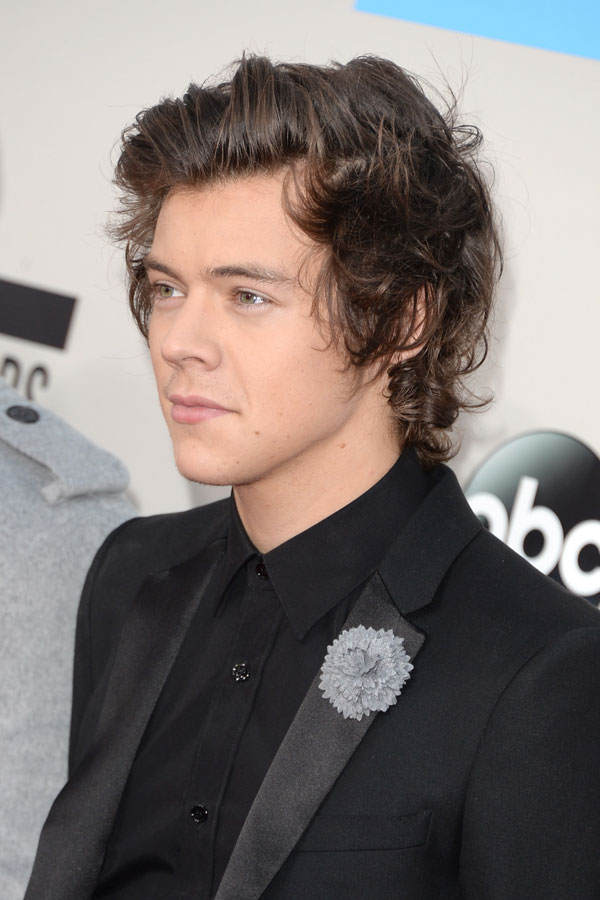 Harry Styles mit Seitenscheitel