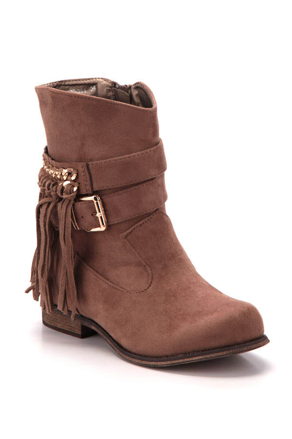 Stiefel mit Fransen von Schuhtempel24