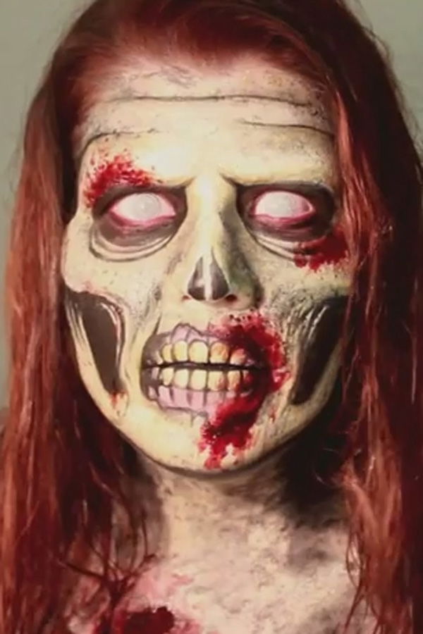 Zombie schminken: Video-Anleitung