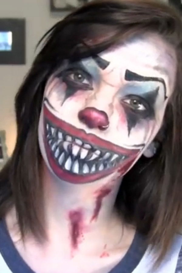 Halloween schminken: Horror-Clown