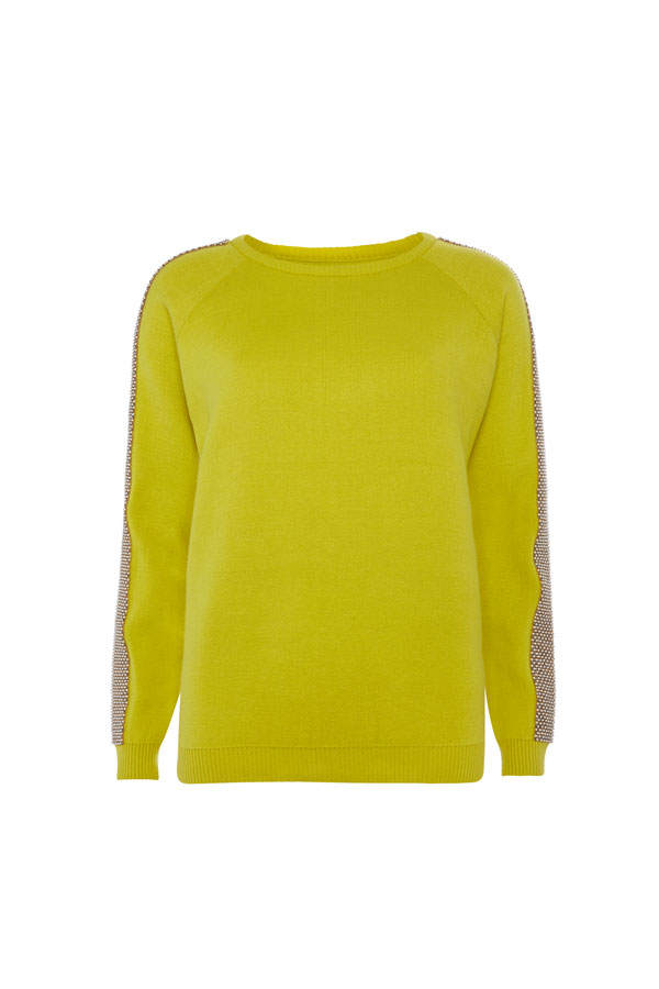Cooler Pulli in Gelb
