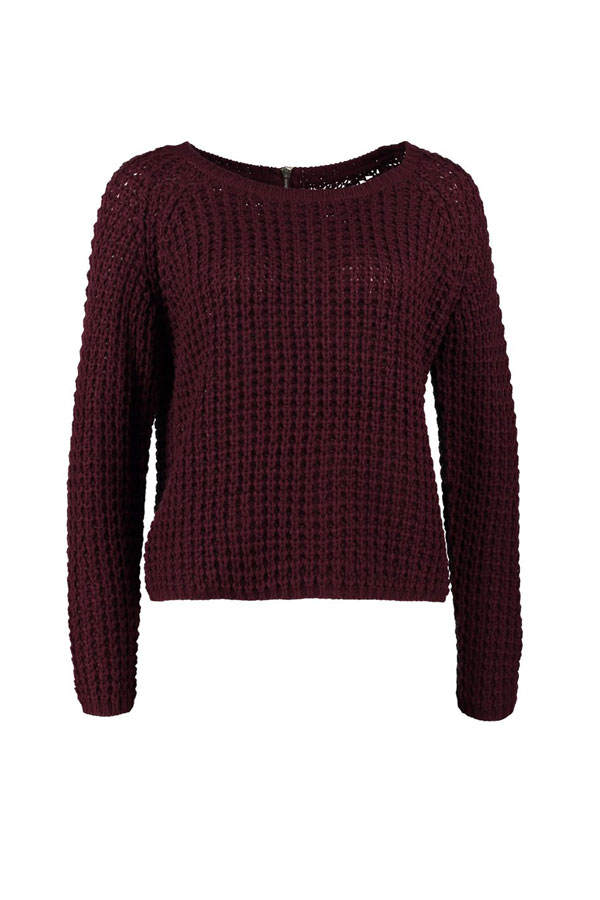 Weinroter Pullover von Only