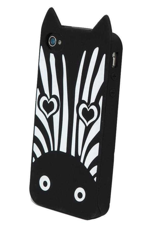 iPhone 4/4s oder 5/5s: Cover mit Zebra