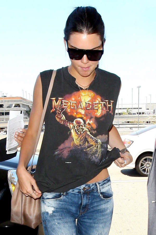 Kendall Jenner: Megadeth-Shirt