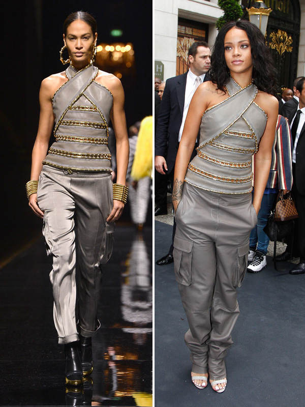 Rihanna in Balmain
