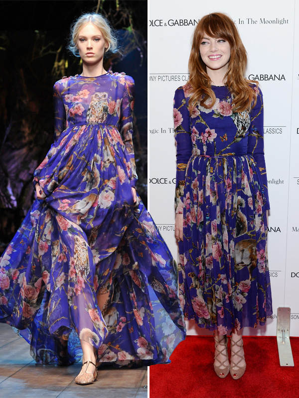 Emma Stone in Dolce & Gabbana