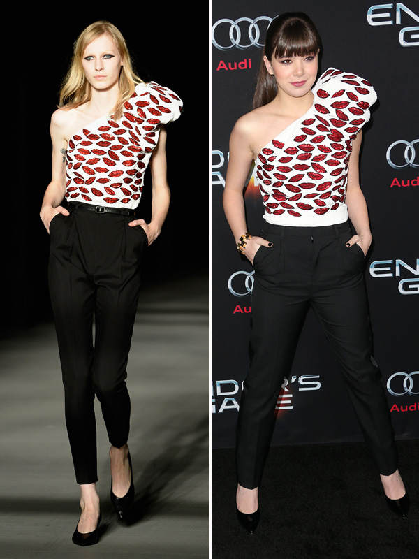 Hailee Steinfeld in Saint Laurent