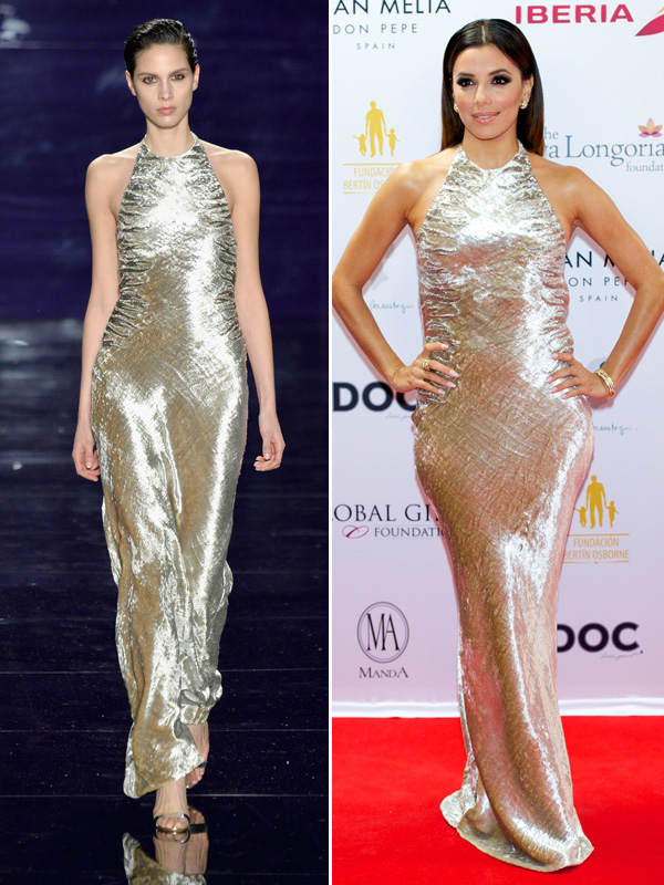 Eva Longoria in Reem Acra