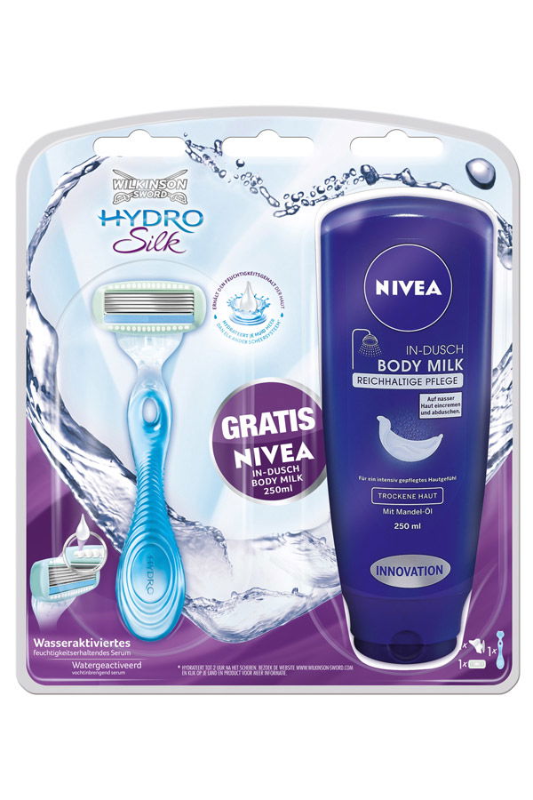 Wilkinson Sword Hydro Silk & Nivea In-Dusch Body Milk