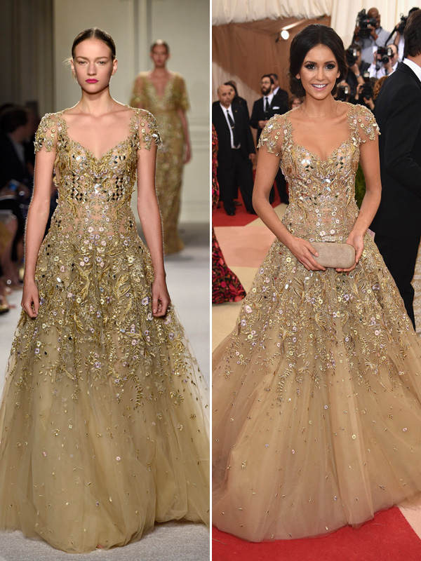 Nina Dobrev in Marchesa