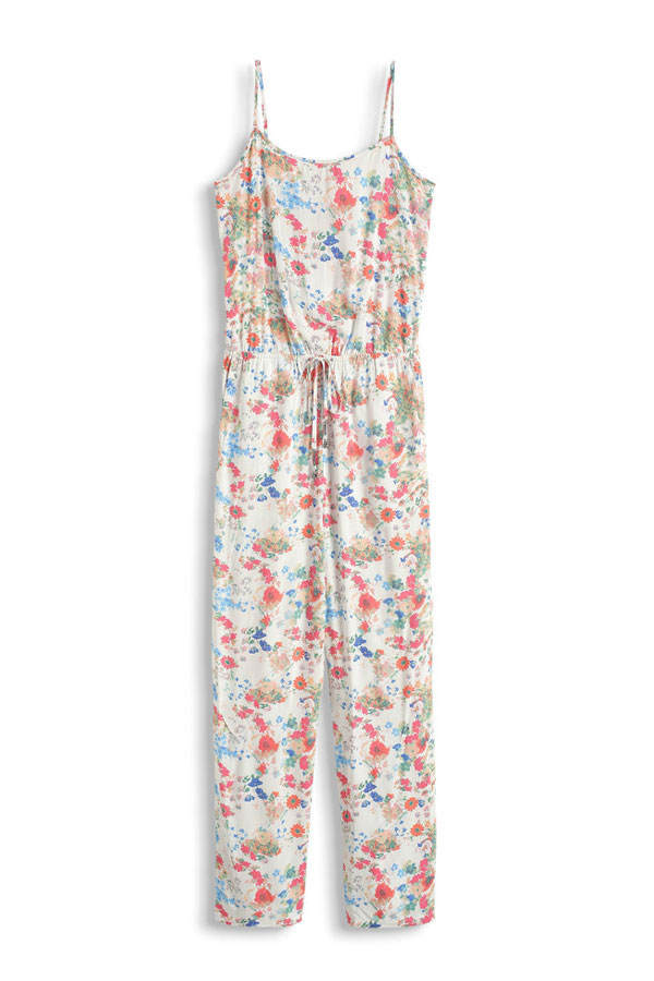 Langer Overall mit Blumen von Esprit