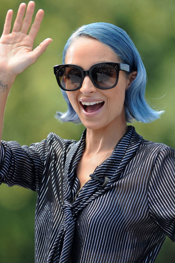 Nicole Richie: Blaue Haare