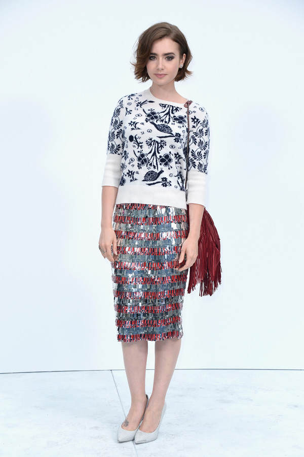 Lily Collins bei Chanel