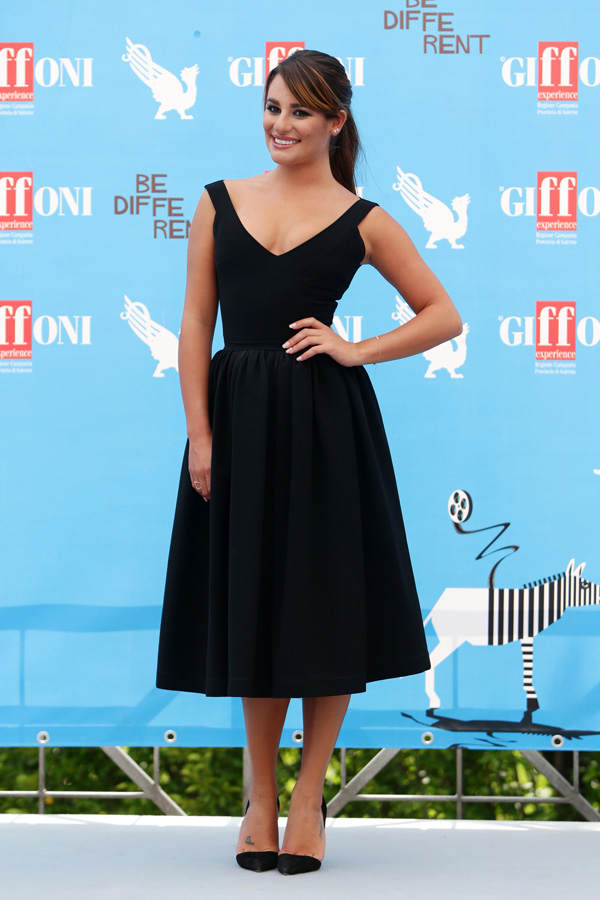 Lea Michele im Audrey Hepburn-Kleid