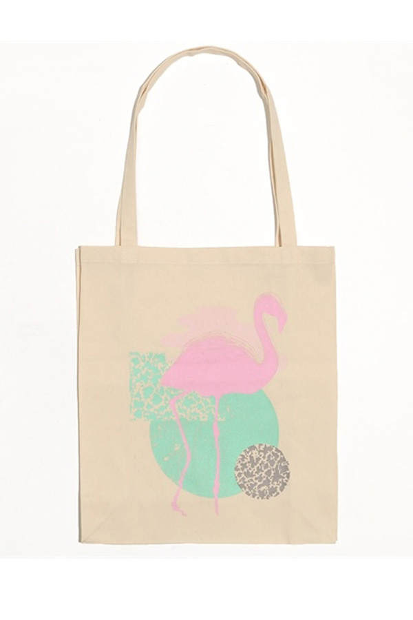 Flamingo-Jutebeutel von Pimkie