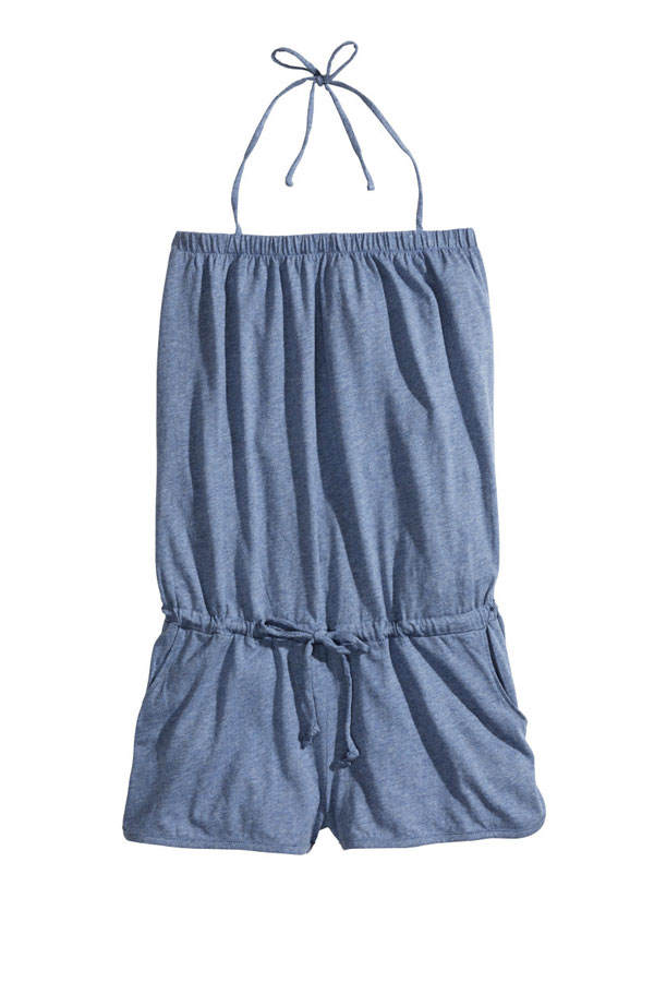Kurzer Jumpsuit von H&M in Blau