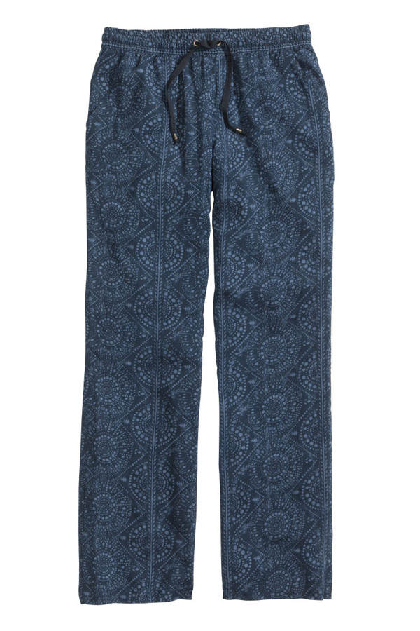 Blaue Printhose von H&M