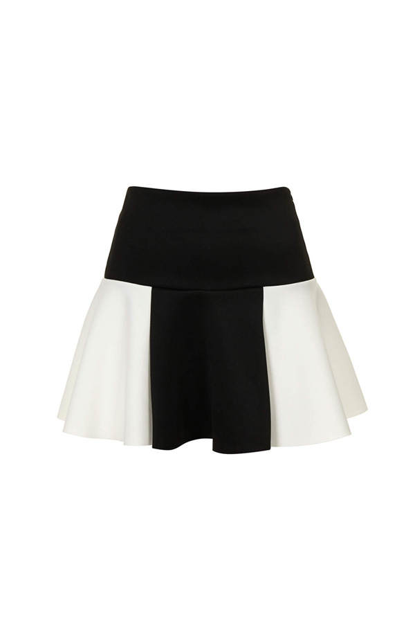 Schwarz-weißer Rock von Topshop