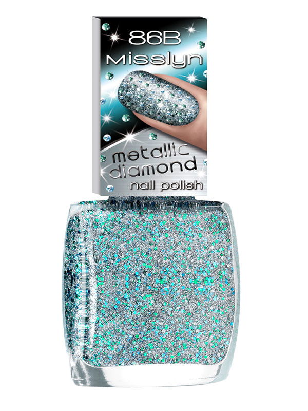 metallic diamond nail polish von Misslyn