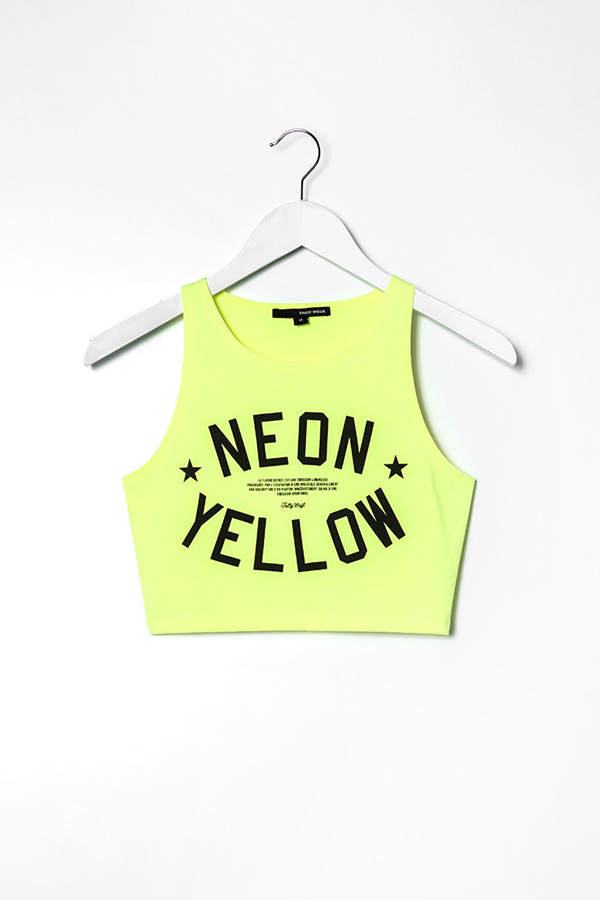 Neongelbes Top von Tally Weijl