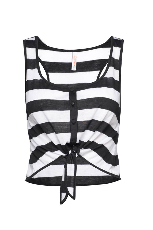 Kurzes Shirt mit Knoten von New Yorker