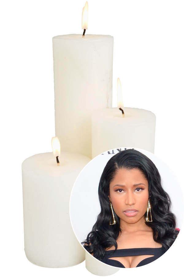 Nicki Minaj: Kerzen-Macke