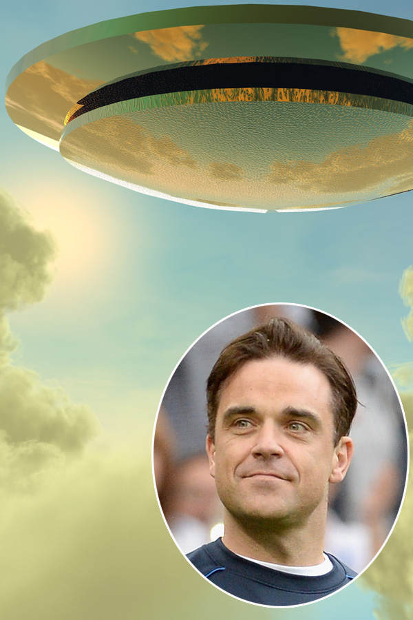 Robbie Williams: Alien-Macke