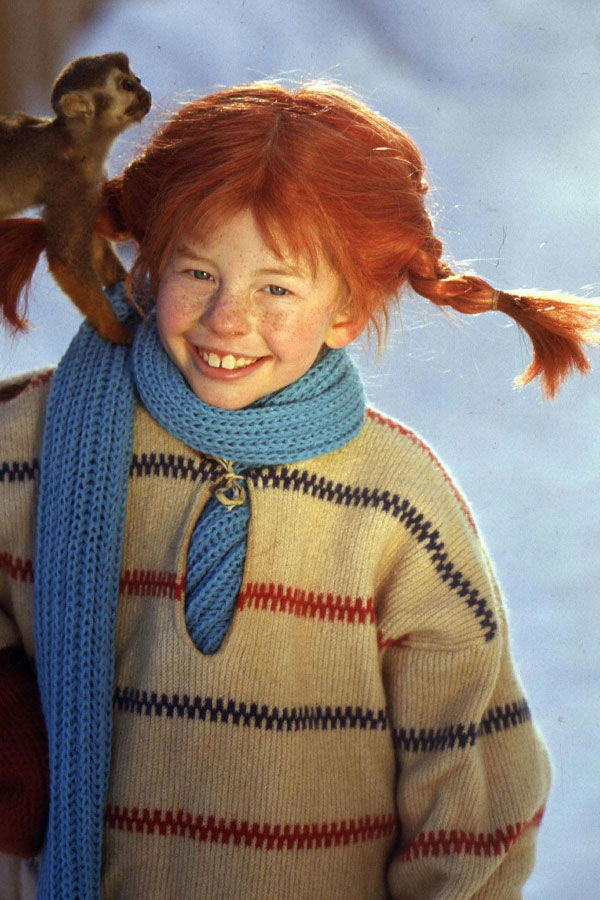 Filmfrisur von Pippi Langstrumpf
