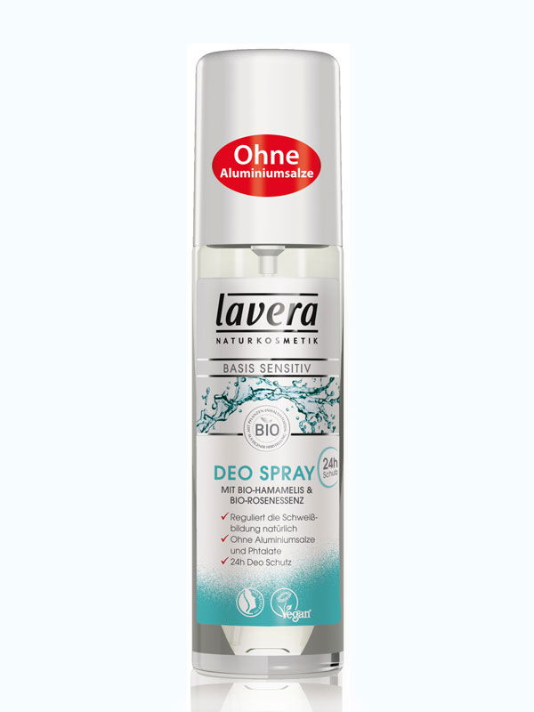 Ohne Aluminium: lavera basis sensitiv Deo-Spray