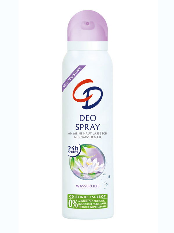 Ohne Aluminium: CD Deo Spray Wasserlilie