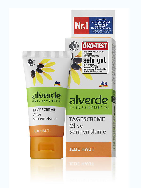 alverde Tagescreme Olive Sonnenblume