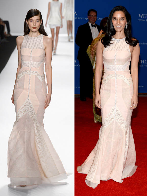 Olivia Munn in J. Mendel