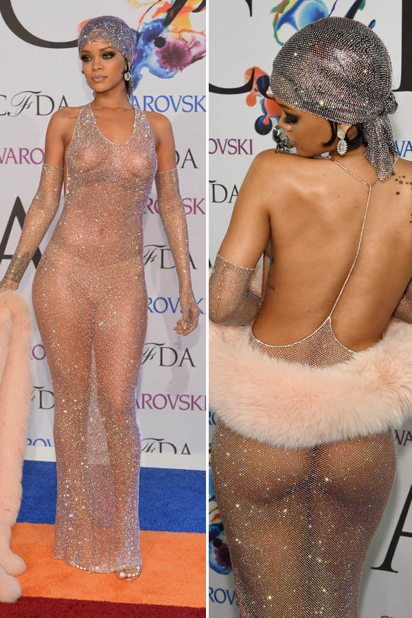Rihanna nackt bei den CFDA Fashion Awards